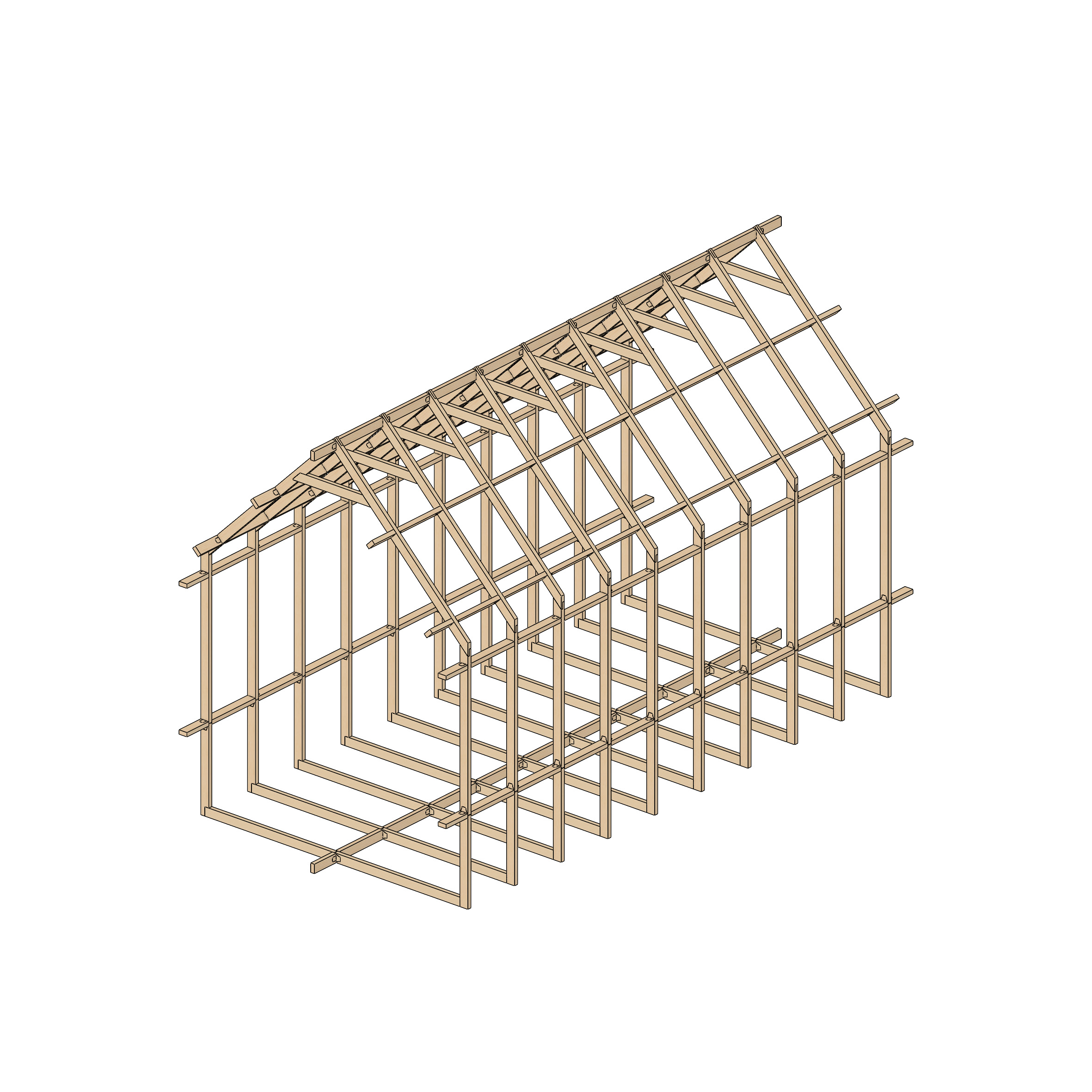 Assembling the frame of the dome house of the Kombodom. Connecting the lock
